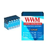 Лента к принтерам 10мм х 1.8м HD к. Black*5шт WWM (R10.1.8H5)