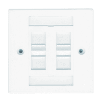 Розетка 4хRJ45, UTP 5e, внутр., белая WNC-00009-02