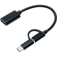 Адаптер XoKo USB 3.0 - microUSB/USB Type-C Black (AC-150-BK)