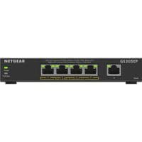 Коммутатор NETGEAR GS305EP 4xGE PoE+, 1xGE, управляемый L2