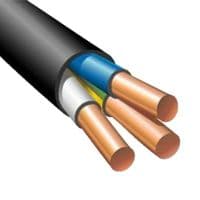 Кабель силовий 3х2.5 кв.мм ЗЗЦМ круглий, мідний (ВВГнг 3x2,5 ECG) бухта 100м
