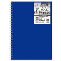 Блокнот Mizar на пружині збоку А4, 80 л, клітка, офсет, пластикова обкл. (BOOK-MIZ-C564003U)