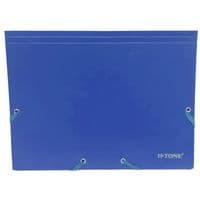 Папка на гумках H-Tone А4, синя (FOLD-HT-JJ40941-BL)