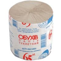 Туалетная бумага Обухів 65 м 1 шт (тп.об65с)