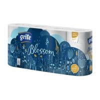 Туалетная бумага Grite Blossom 3 слоя 8 рулонов (4770023348675)