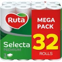 Туалетная бумага Ruta Selecta 3 слоя 32 рулона (4820202892687)