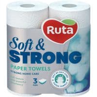 Бумажные полотенца Ruta Soft Strong 3 слоя 2 шт. (4820023748651)