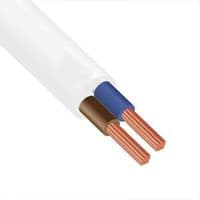 Кабель силовой ЗЗЦМ 2х0.5 кв.мм гибкий, плоский, 100м (ШВВП 2x0,5 ECG)
