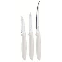 Наборы ножей TRAMONTINA PLENUS light grey 3 пр (том, овощ, д/очистки) инд. бл. (23498/312)