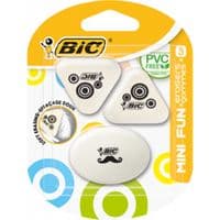 Гумка Bic Mini fun, 3 штуки в блістері (bc927870)