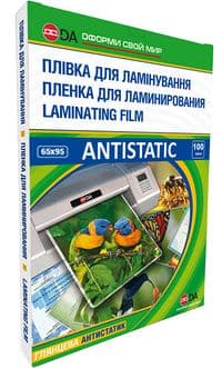 Плівка для ламінування DA Antistatic (11201010208YA), 65х95мм, глянсова, 100мк, 100 шт