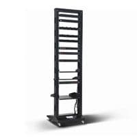 Стійка Kingda 19", high 42U, подвійна, чорна, 250кг
