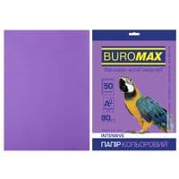 Папір Buromax А4, 80г, ІНТЕНСИВНА фіолетова, 50ш (BM.2721350-07)