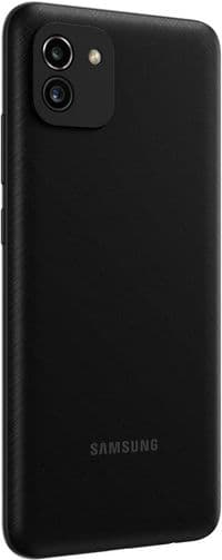 Смартфон Samsung Galaxy A03 SM-A035 3/32GB Dual Sim Black_UA_; 6.5" (1600х720) PLS / MediaTek Helio P35 / ОЗУ 3 ГБ / 32 ГБ вбудованої + microSD до 1 ТБ / камера 48+2 Мп + 5 Мп / 4G (LTE) / Bluetooth, Wi-Fi / GPS, A-GPS, GLONASS, Beidou, Galileo / ОС Android 11.0/164.2х75.9х9.1 мм, 196 г/5000 мАг/чорний
