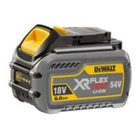 Акумулятор до електроінструменту DeWALT 18 В/54 В, 6 Ач/2 Ач, час заряджання 60 хв, вага 1.06 кг (DCB546)