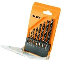 Набір свердлу Tolsen спіральних по дереву 8 шт 3-4-5-6-7-8-9-10 мм (75626)