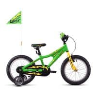 Детский велосипед Ghost Powerkid 16" 2021 Зелено-жовто-чорний (18PK1007)