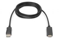 Кабель мультимедийный DisplayPort to HDMA 2.0m UHD 4K, M/M type A Digitus (AK-340303-020-S)