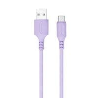 Дата кабель USB 2.0 AM до Type-C 1.0m soft silicone violet ColorWay (CW-CBUC044-PU)