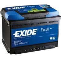 Автомобільний акумулятор EXIDE EXCELL 74A (EB740)