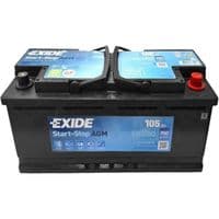 Аккумулятор автомобильный EXIDE START-STOP AGM 105A (EK1050)