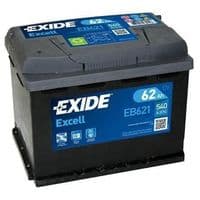 Акумулятор автомобільний EXIDE EXCELL 62A (EB621)