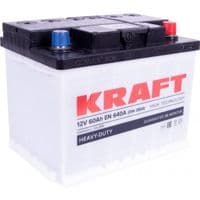 Аккумулятор автомобильный KRAFT 60Ah Ев (-/+) (640EN) (д242*ш175*в190) (76319)
