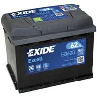 Акумулятор автомобільний EXIDE EXCELL 62A (EB620)
