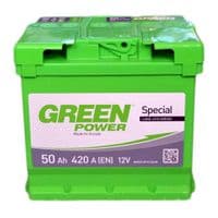 Акумулятор автомобільний GREEN POWER 50А (+/-) (000022354)