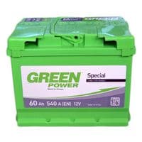 Акумулятор автомобільний GREEN POWER 60А (+/-) (000022359)