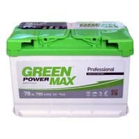 Акумулятор автомобільний GREEN POWER MAX 78Ah (+/-) (000026093)
