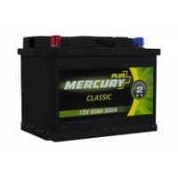 Аккумулятор автомобильный MERCURY battery CLASSIC Plus 60Ah (+/-) (P47278)