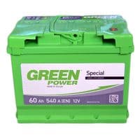 Акумулятор автомобільний GREEN POWER 60А (-/+) (000022358)