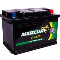 Аккумулятор автомобильный MERCURY battery CLASSIC Plus 75Ah (-/+) (P47296)
