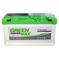 Аккумулятор автомобильный GREEN POWER MAX 110Ah (+/-) (000026189)