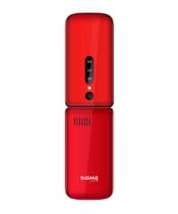 Мобільний телефон Sigma mobile X-style 241 Snap Dual Sim Red; 2.4" (320х240) TFT / розкладний / Spreadtrum SC6531 / microSD до 32 ГБ / камера 0.3 Мп / 2G (GSM) / Bluetooth / 102х52х18 мм, 89 г / 800 мАч / червоний