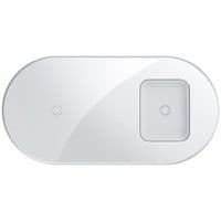 БЗП Baseus Simple 2in1 Wireless Charger 18W Max For Phones+Pods White