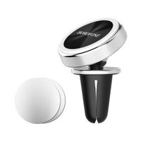 Тримач для телефону BOROFONE BH6 Platinum металевий magnetic in-car holder for air outlet Silver