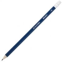 Олівець графітний Buromax НВ, with eraser, assorted colors, tube (BM.8501)