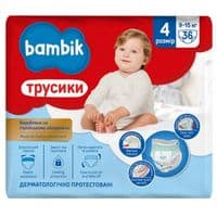 Подгузник Bambik трусики 4 (9-15 кг) 36 шт (4823071652550)
