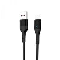 Кабель SkyDolphin S06V LED Power Power - microUSB 1м, Black (USB-000559)