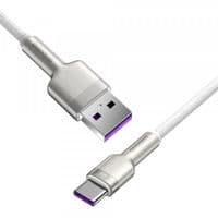 Кабель Baseus Cafule Series Metal Data Cable USB to Type-C 66W 1m White