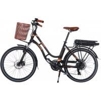 Електровелосипед Trinx E-Bike Sella 2.0 24" рама-17" Black-Brown-Yellow (Sella2_17.B)