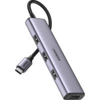 Концентратор Ugreen 4-port 1m USB 2.0 CM473 gray (20841)