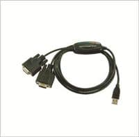 Перехідник USB 2.0 to 2хCOM (9+25pin) 1.4m Viewcon (VE591)