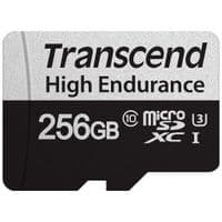 Карта памяти Transcend TS256GUSD350V 256GB microSD w/ adapter U1, High Endurance (170TB)