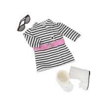 Набір одягу для кукол Our Generation Смугасте пальто BD60012Z