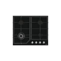 Варильна поверхня Gorenje GTW641KB/газ на склі/розпалювання/конф.Wok/газ-контроль/чавуну реш./чорний