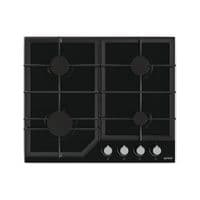Варильна поверхня Gorenje GT641KB/газ на склі/розпалювання/газ-контроль/чавунна реш./чорний