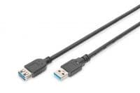 Кабель ASSMANN USB 3.0 (AM/AF) 3.0m, black